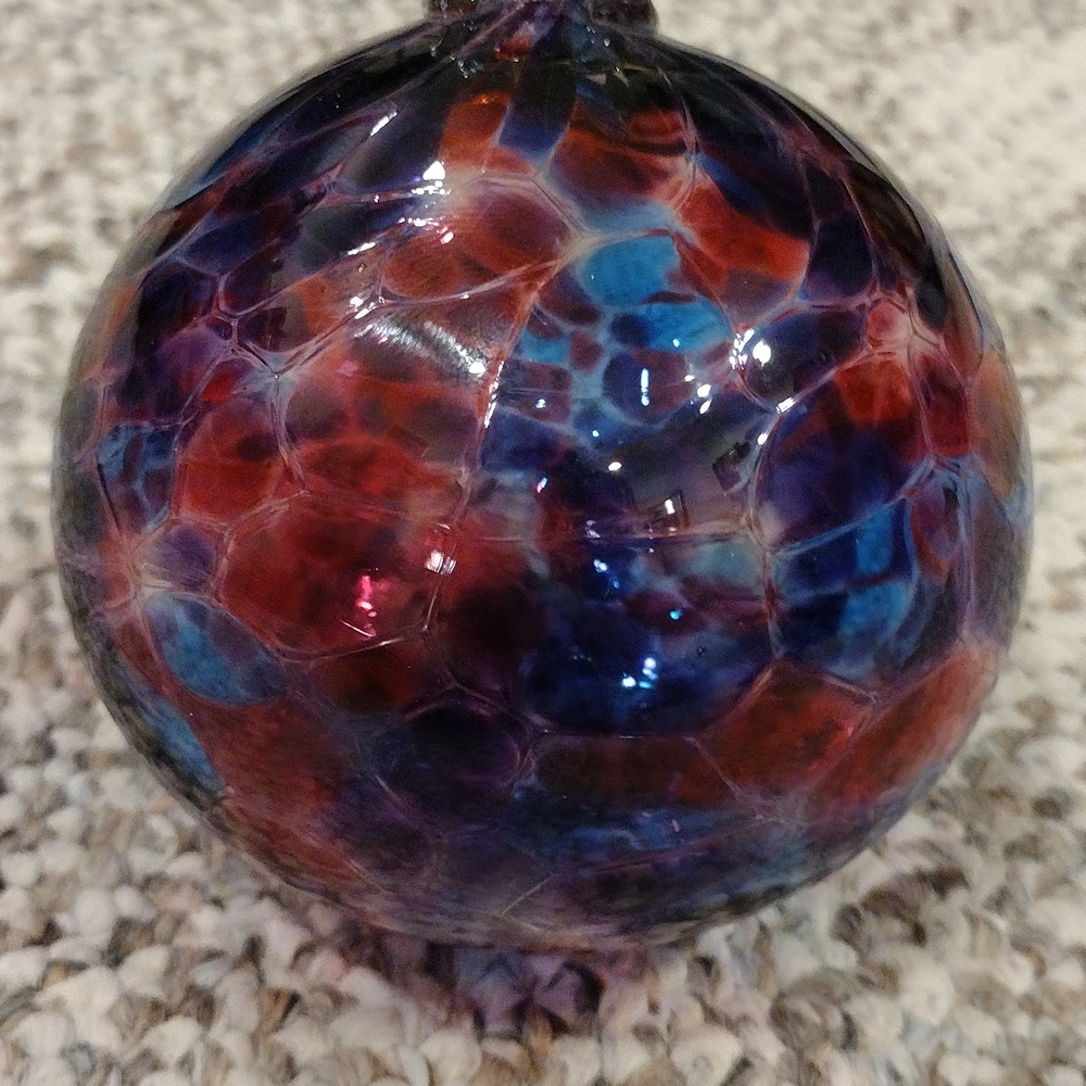 Multicolor Glass Art Sphere